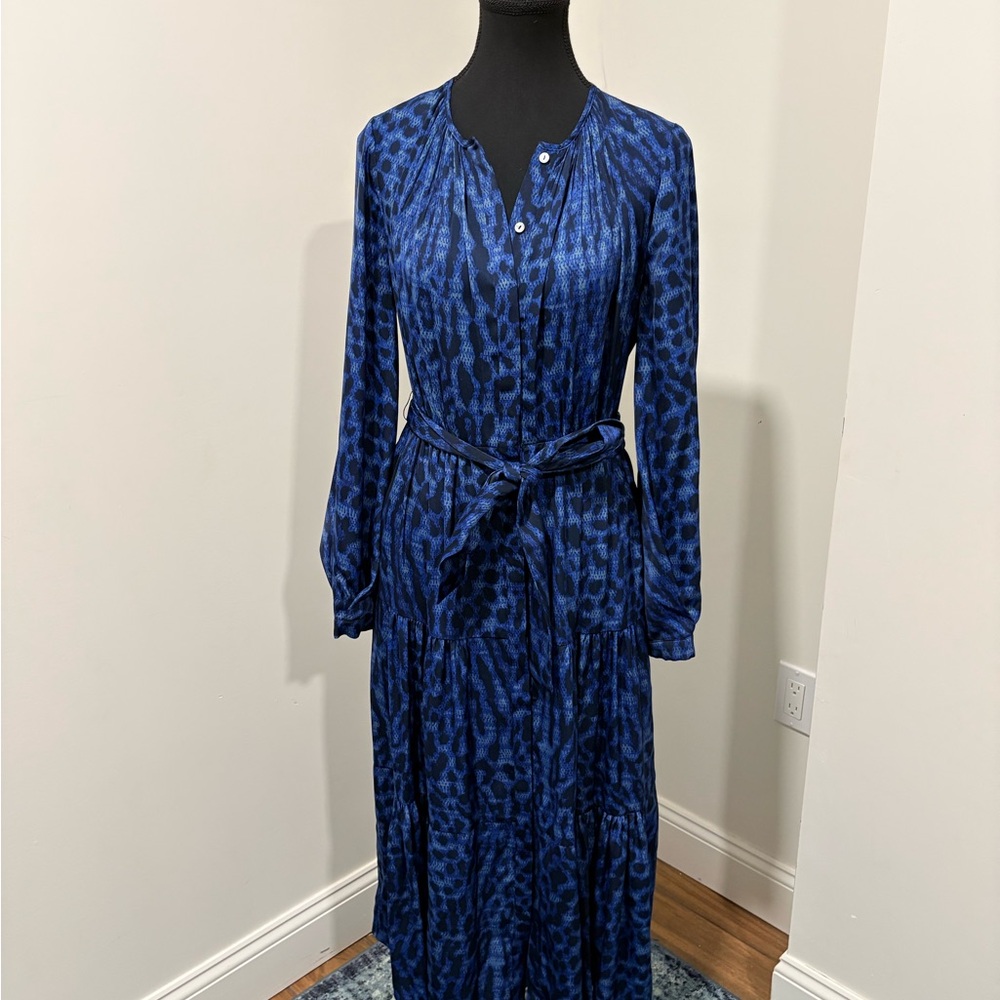 Kobi Halperin Elegant Blue Patterned Dress size XS